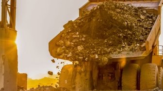 Truck at Mine in South Africa