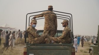 Pakistan Soldiers Jeep
