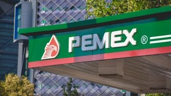 Mexico City, Mexico ; May 3 2021: Pemex Mexican oil company logo