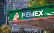 Mexico City, Mexico ; May 3 2021: Pemex Mexican oil company logo