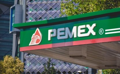 Mexico City, Mexico ; May 3 2021: Pemex Mexican oil company logo