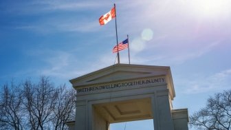 Peace Arch at the Canada-US Border