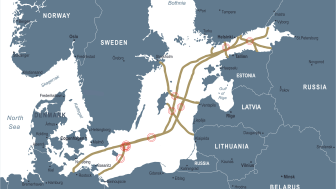 Baltic sea cable break map
